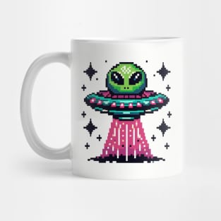 Green Alien UFO Mug